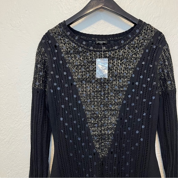 J. Peterman Small Sweater Dress Black Long Sleeve S - Picture 7 of 13